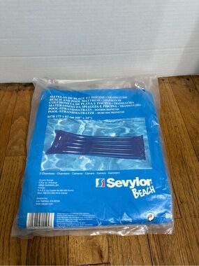 Sevylor Beach  2 Inflatable Chambers 68 x 24 NEW VTG Old Stock Dark Red